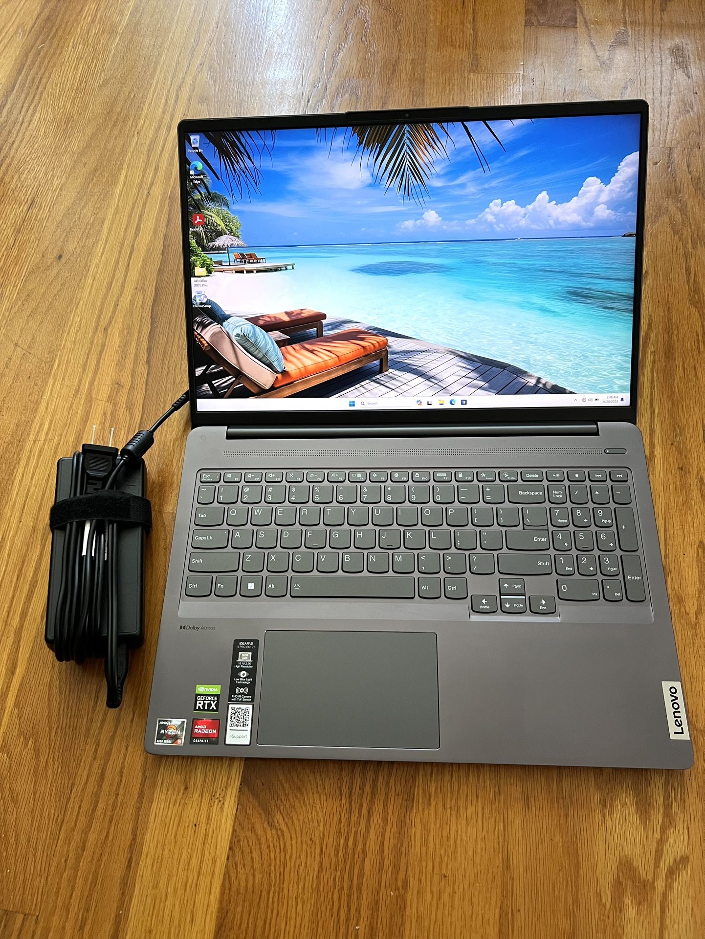 16 inches Lenovo IdeaPad 5 Pro 3K Laptop Win11 Ryzen 5 6600HS @3.3Ghz SSD 512Gb RAM 16Gb Nvidia Microsoft Office - Product 2022