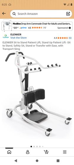 ELENKER PATIENT LIFT CAPACITY 500 LBS