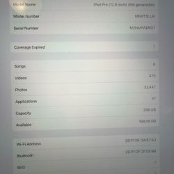 iPad Pro 6th Gen 256 gig 