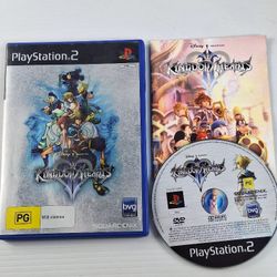 Kingdom Of Hearts 2 (PlayStation 2, PS2, 2006) Game with Manual