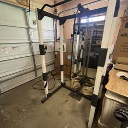 Weight Rack And Olympic Bar