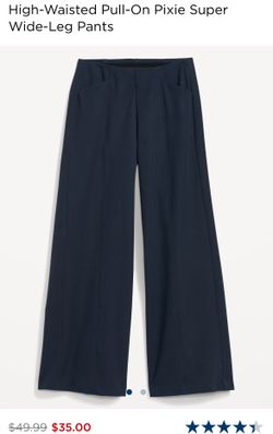 High Waisted Wide Leg Slacks (2 Pair)
