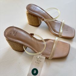 Clear Strappy Heels 