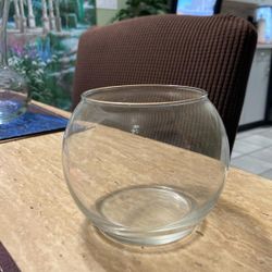Glass Bulb Vase For Submerged Flower Or Bud