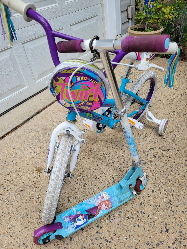 Girls Bike and Scooter for Sale