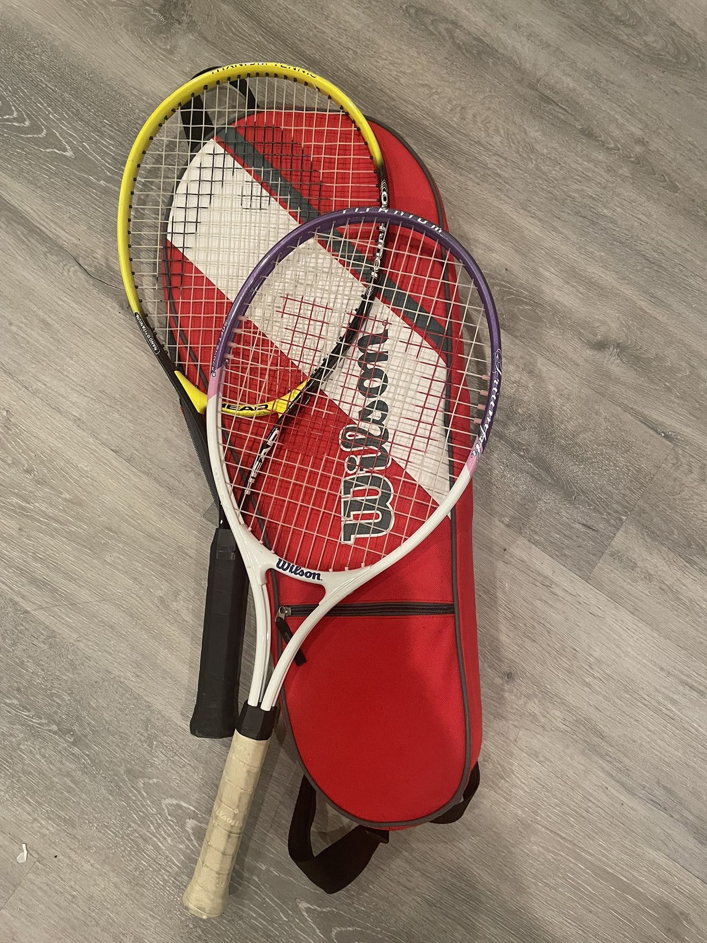 Tennis rackets plus cover -$15 - need to go by end of 2nd march