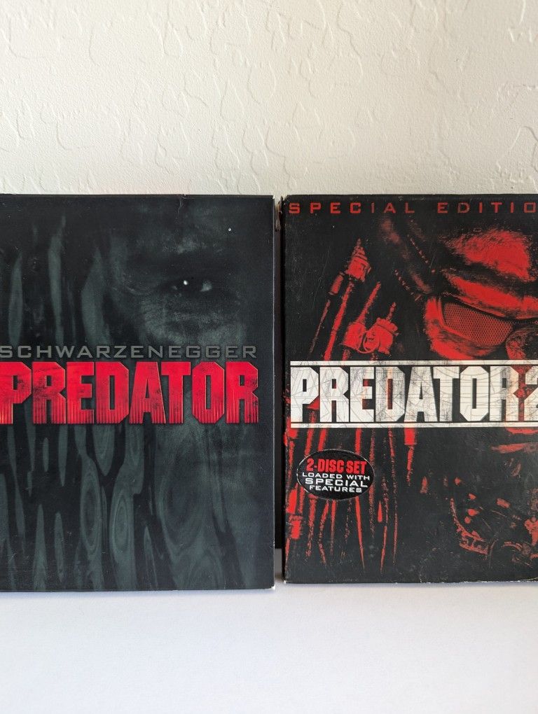 PREDATOR 1 & 2 DVDs