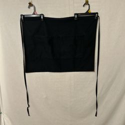 Black Waist Apron with Pockets