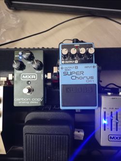 Guitar Pedals – MXR Carbon Copy, Boss CH-1 & TC Hall of Fame – Bundle Available