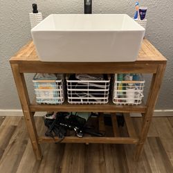 Bathroom Vanity with Vessel Sink