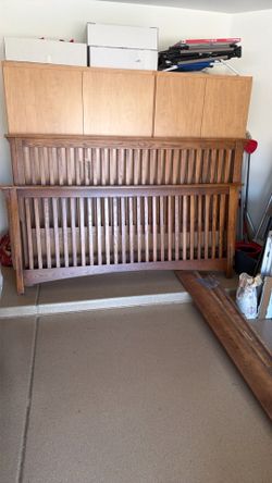 King bed frame with tuft and needle king matress