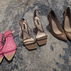 Only worn once! Great quality designer women's heels and flats. 