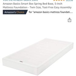 NEW - 5in Twin Box Spring Bed Base
