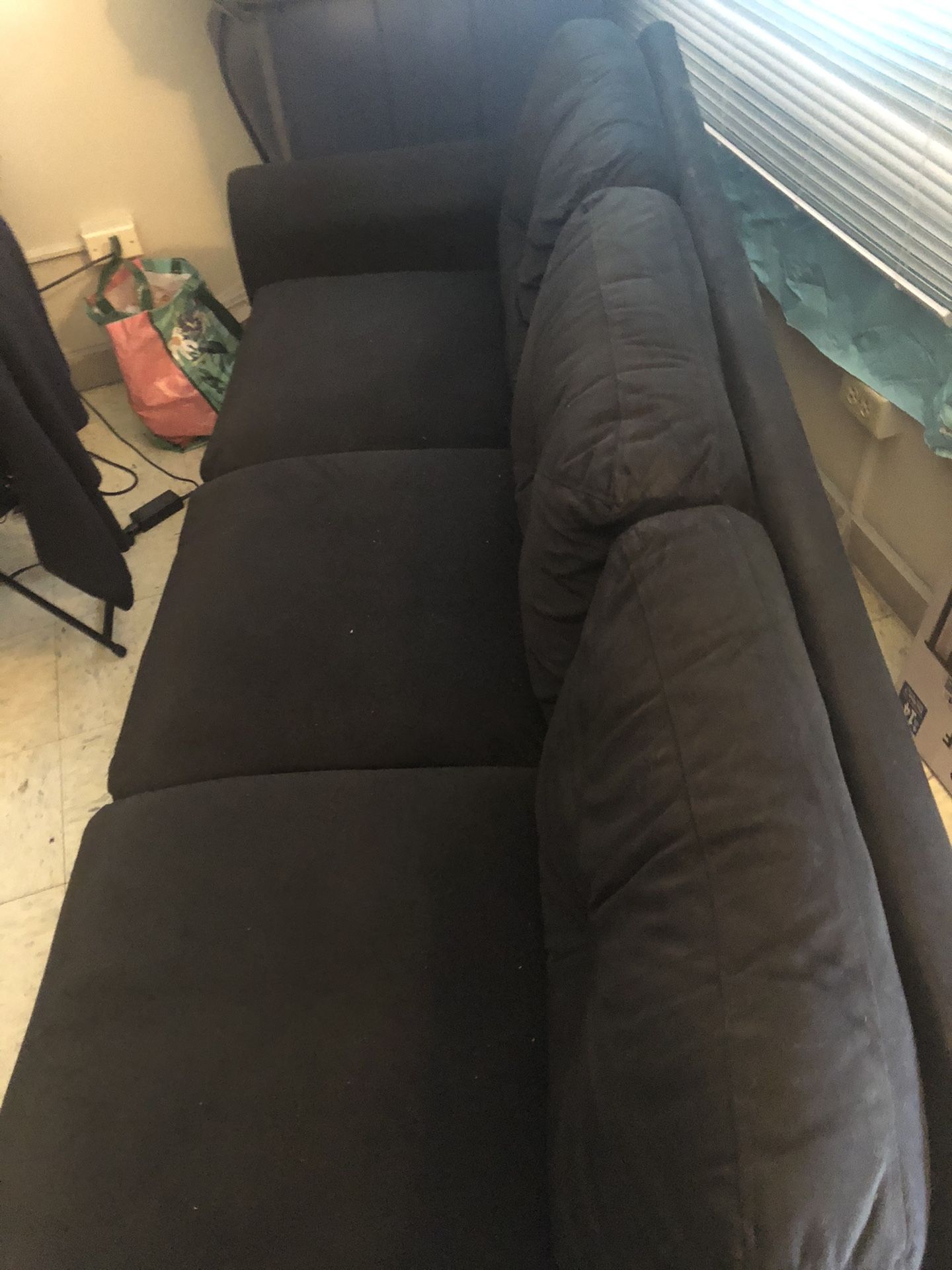 Small black couch