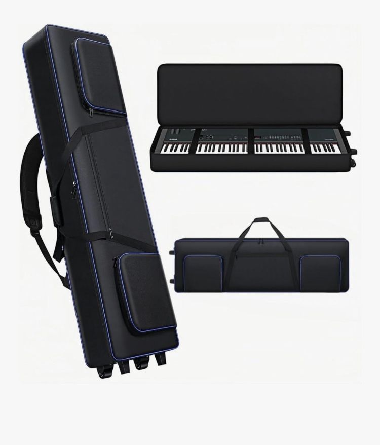 New 88 Key Keyboard Carrying Case With Wheels