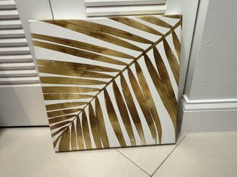 Gold Palm Fran Wall Art 16x16