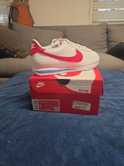 Nike Cortez White Varsity Red, Blue Size 9