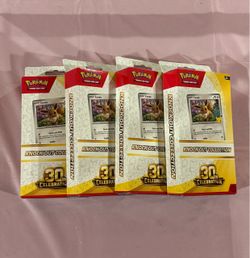 Pokemon TCG: 30th Celebration Knock Out Collection 4-Count Bundle