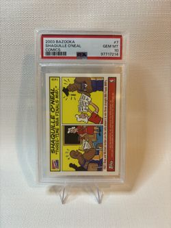 2003 Topps Bazooka Shaquille O'Neal Comics #7 Lakers PSA 10