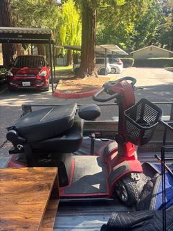 Red Electric Mobility Scooter + Charger Included