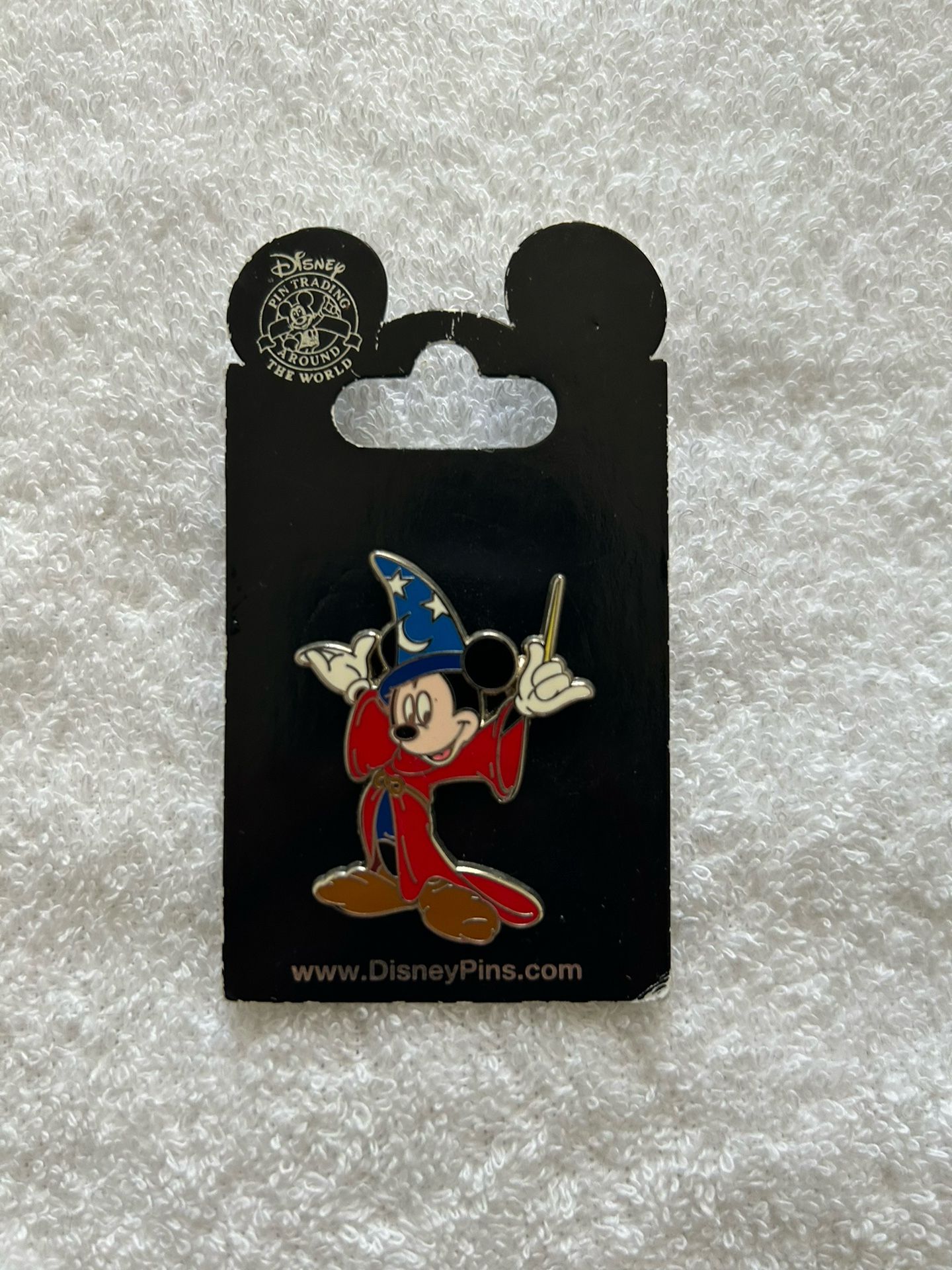 Walt Disney World Fantasia Sorcerer's Apprentice Mickey Character Pin (VINTAGE)