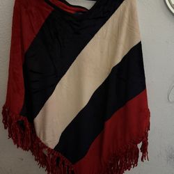 New! Women plus size warm poncho!