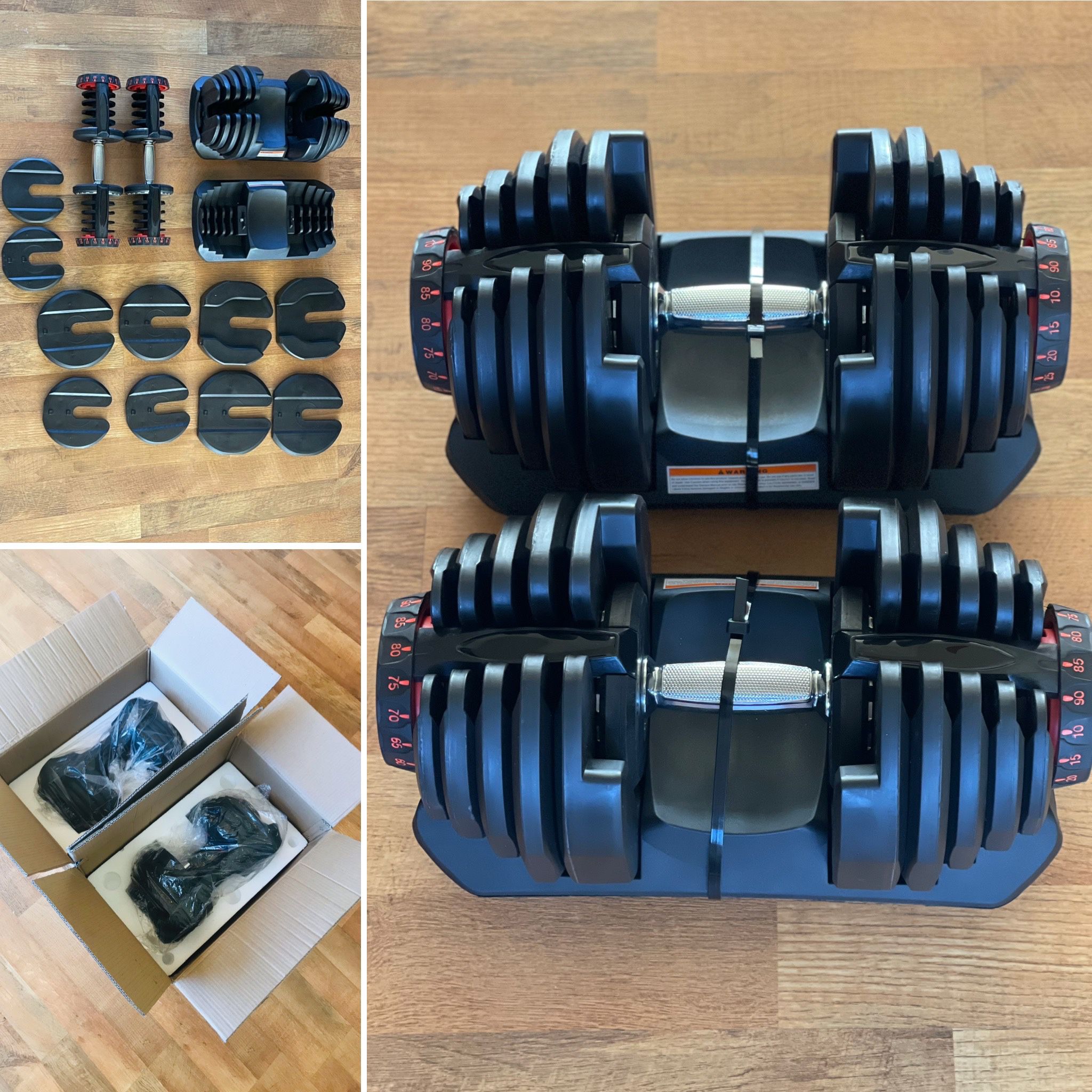 ✅ Two NEW 10-90lb 1090-Style Adjustable Dumbbells