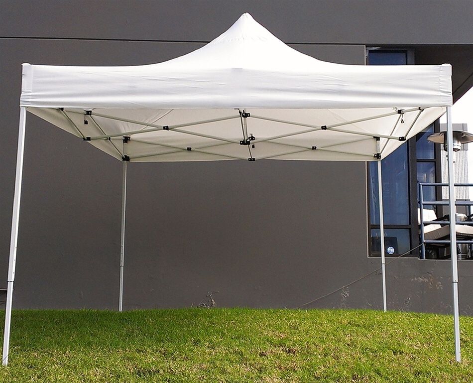 Brand New $100 Heavty-Duty 10x10 FT Outdoor Ez Pop Up Canopy Party Tent Instant Shades w/ Carry Bag (White)