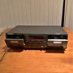 Vintage Pioneer CT-W403R Stereo Double Cassette Deck