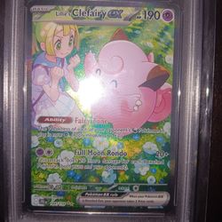 Pokemon Lillies Clefairy SIR PSA9