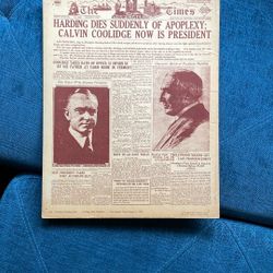 President Calvin Coolidge History Los Angeles Times Print 