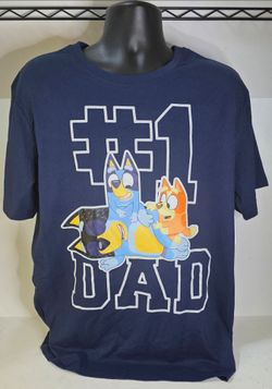Bluey #1 Dad Graphic Tee Mens Size Large (36-38)