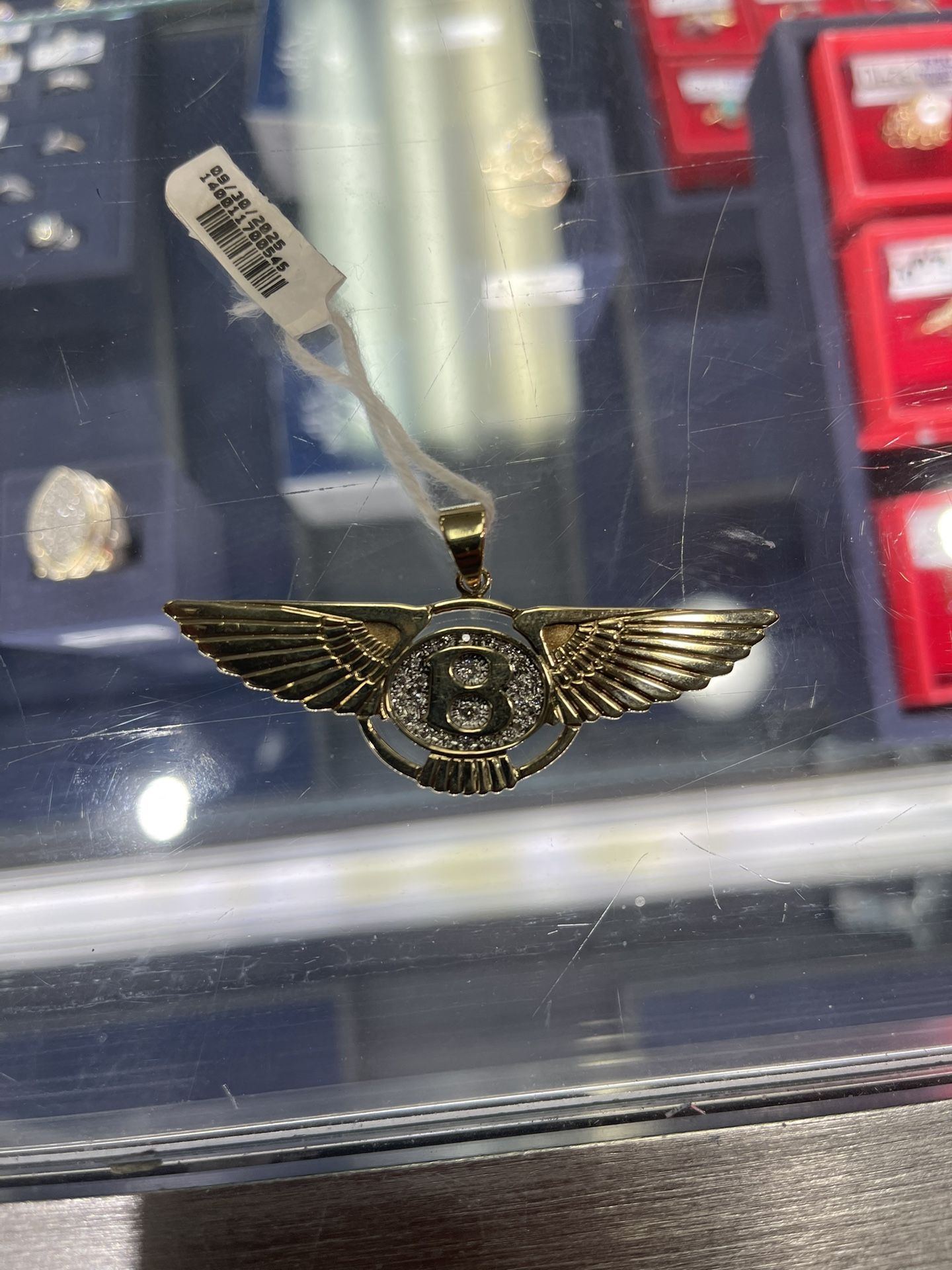 10k B Initial Pendant 14.2g