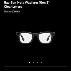 Rayban Meta 2 Clear Lens Mate Glasses