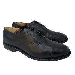 ALLEN EDMONDS 'Park Avenue' Black Calfskin Leather Oxfords Mens 8.5 E USA $450