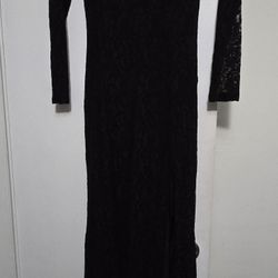 Long Large Black Gown