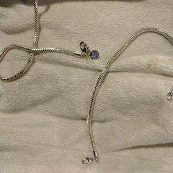 925 Sterling Silver Bracelet and Necklace 
