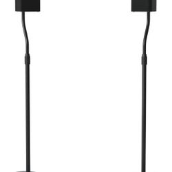 New Speaker Stands Pair for Satellite & Bookshelf Speakers up to 3.5lbs – 10” Height Adjustment