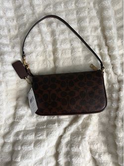 Brown coach shoulder bag