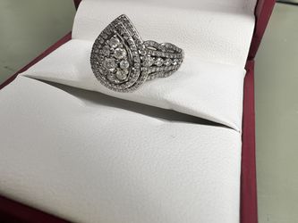 10ct White Gold Diamond Engagement Ring Thumbnail