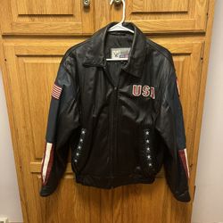 USA American Leather Jacket 