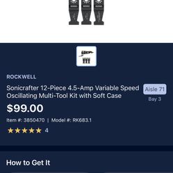 Rockwell oscillating tool