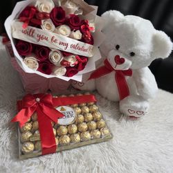 Will You Be My Valentine Theme Bouquet