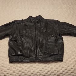 USMC Motorcycle Leather Jacket 