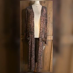 🐆 LULAROE • Sarah Maxi Cardigan (fits 14-18)