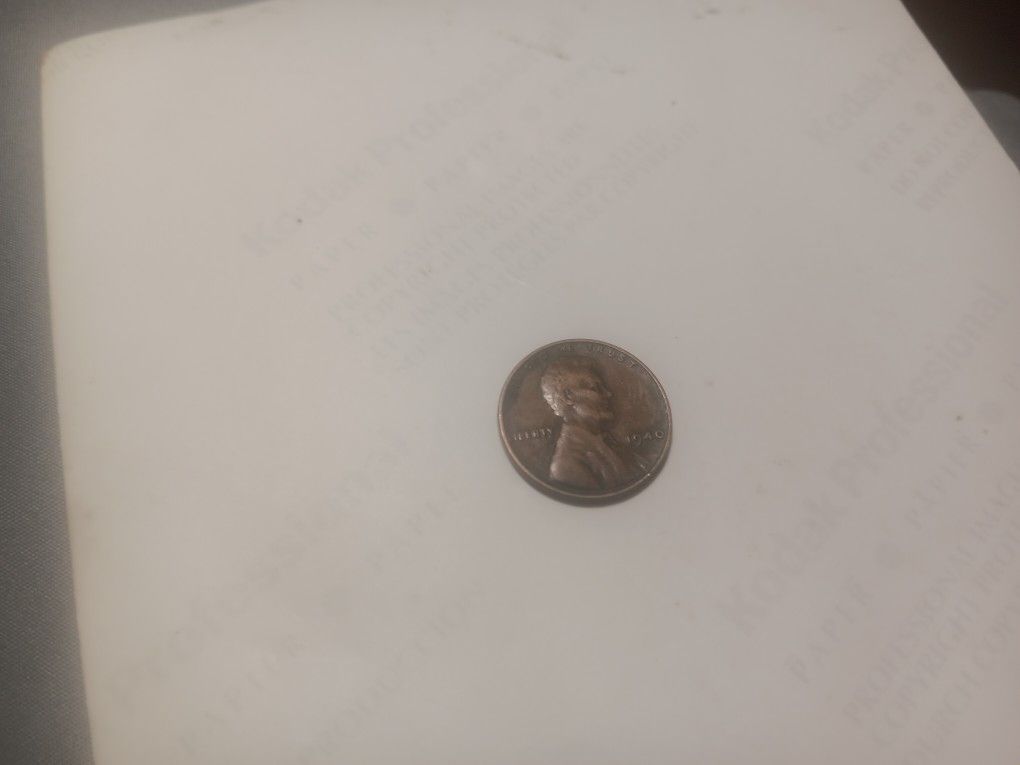Rare 1940 No Mint Mark Wheat Penny