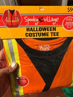 halloween shirt new size 5-7