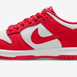 White and Red Dunks 