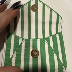 Kate Spade Green Stripe Wallet 