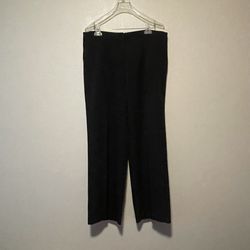 Elegance, Women’s Black Straight Leg Front Pockets Dress Pants, Plus Size 40